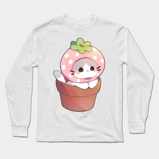 Strawberry Kitty Long Sleeve T-Shirt